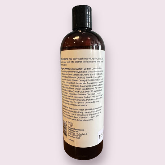 Lavender Sandalwood Body Wash 16 oz