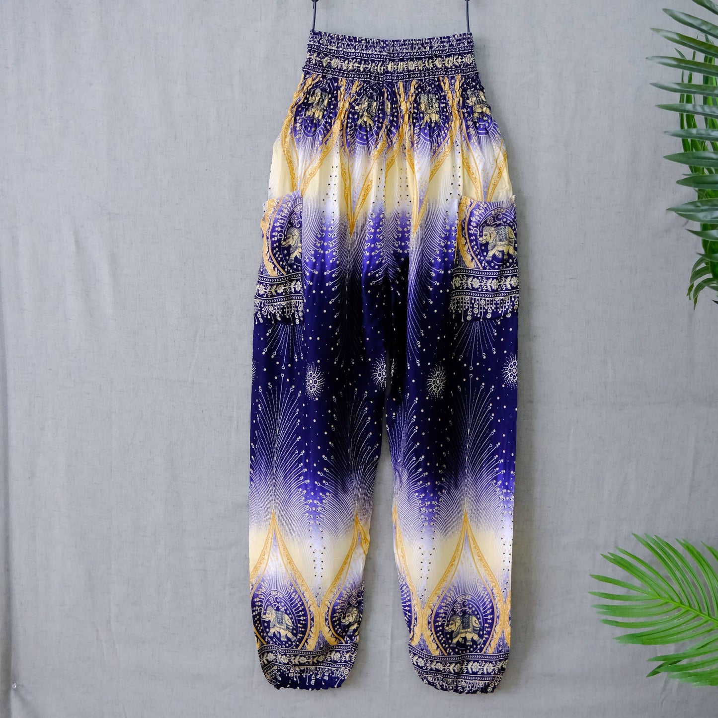 Hippie Boho Harem Pants with Side Pockets