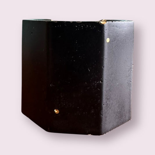Raw Amethyst Candle Holder | Planter | Black, Black Crystal Candle