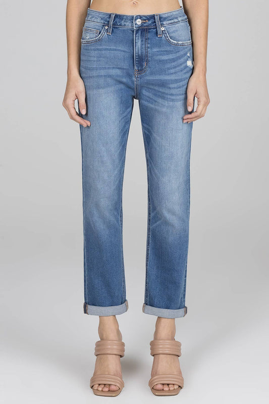 High Rise Boyfriend Jeans