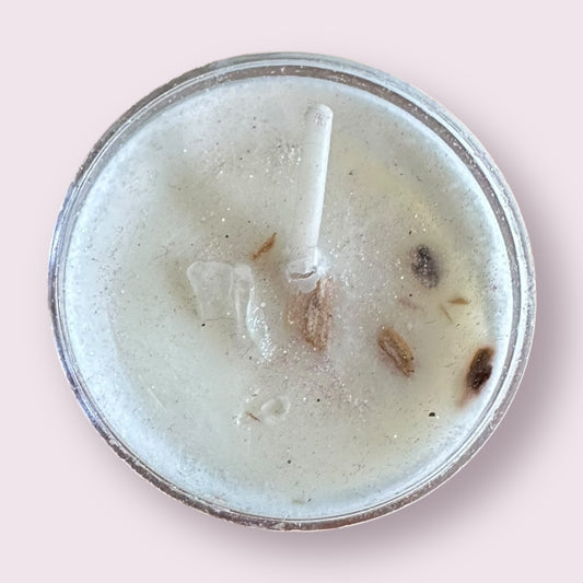 Palo Santo: Soy Candles with Herbs and Crystals