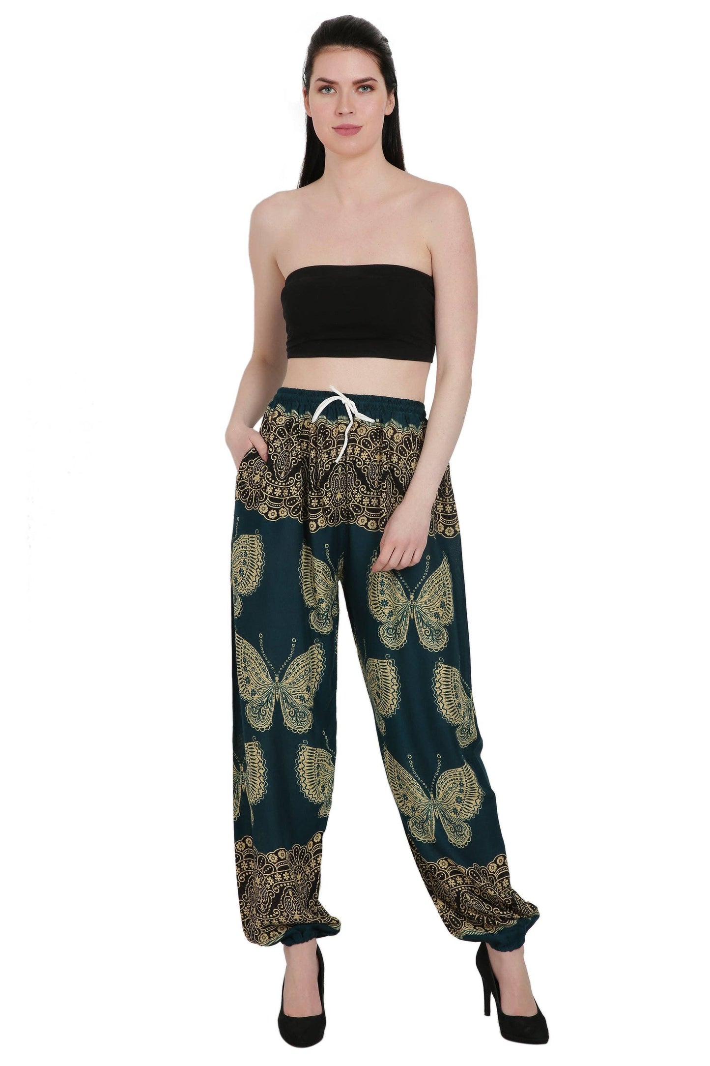 Butterfly Print Resort Pants