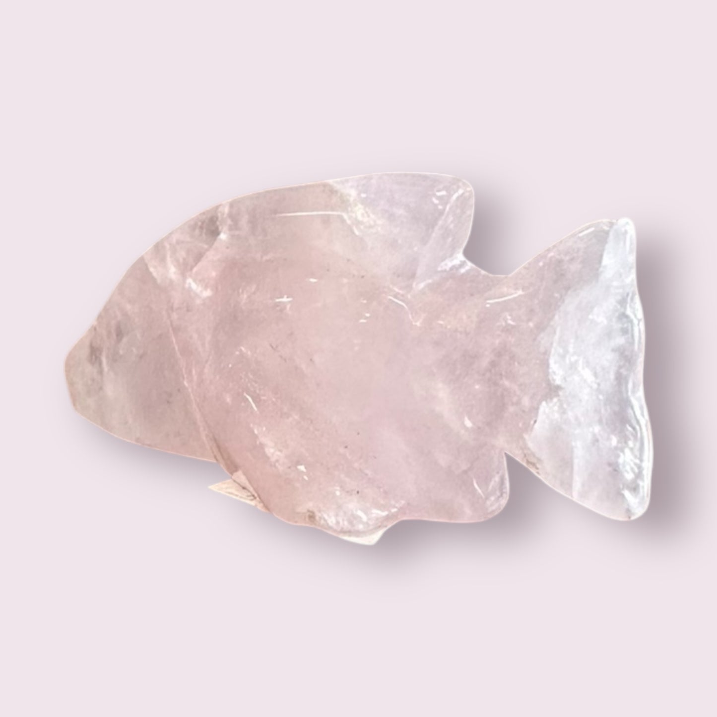 Rose Quartz Carved Fish 25-35mm