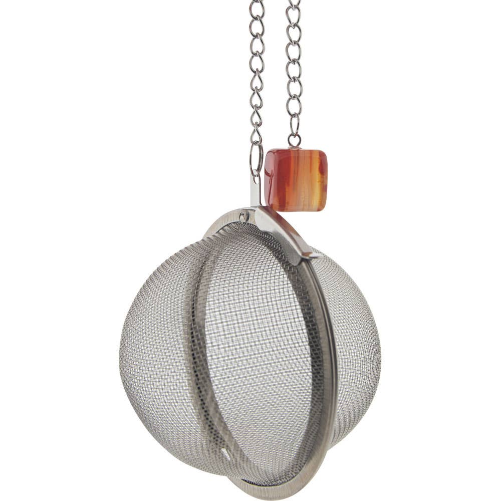 Stainless Steel Tea Infuser Ball - Carnelian