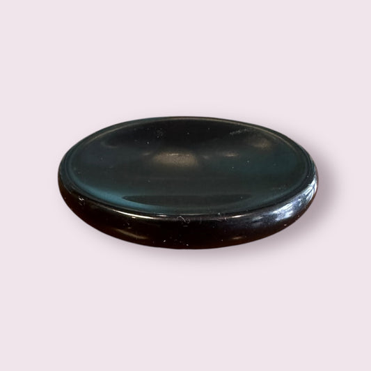 Black Agate Worry Stones