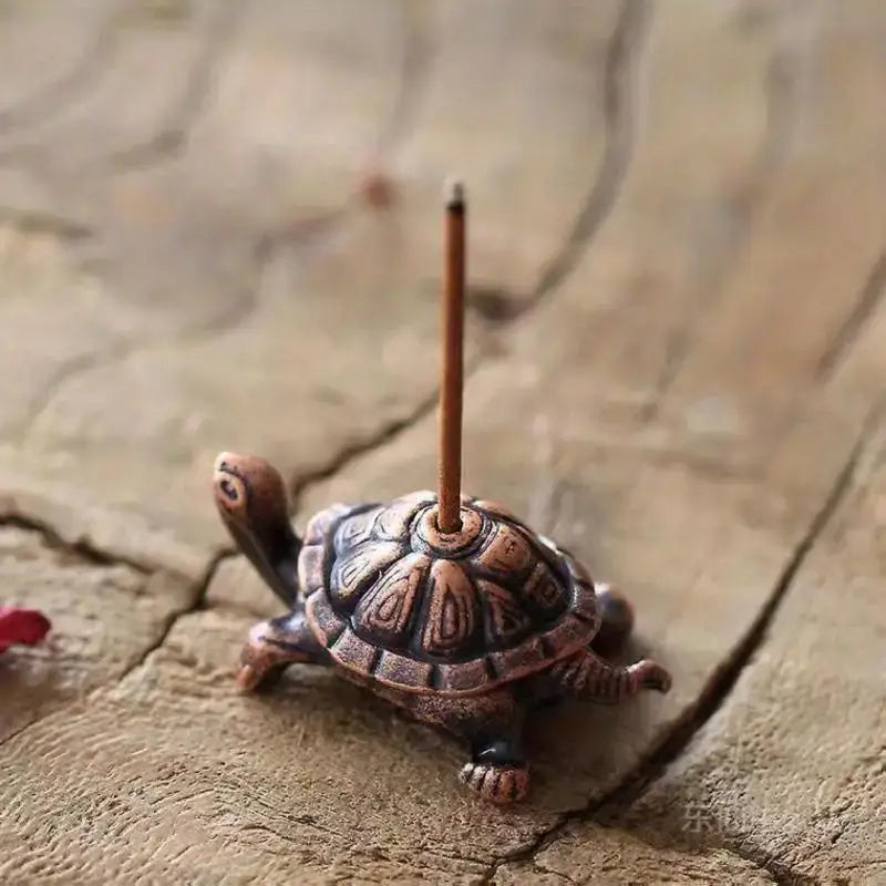 Turtle Mini Incense Holder Bronze/Copper Unique Piece: Bronze