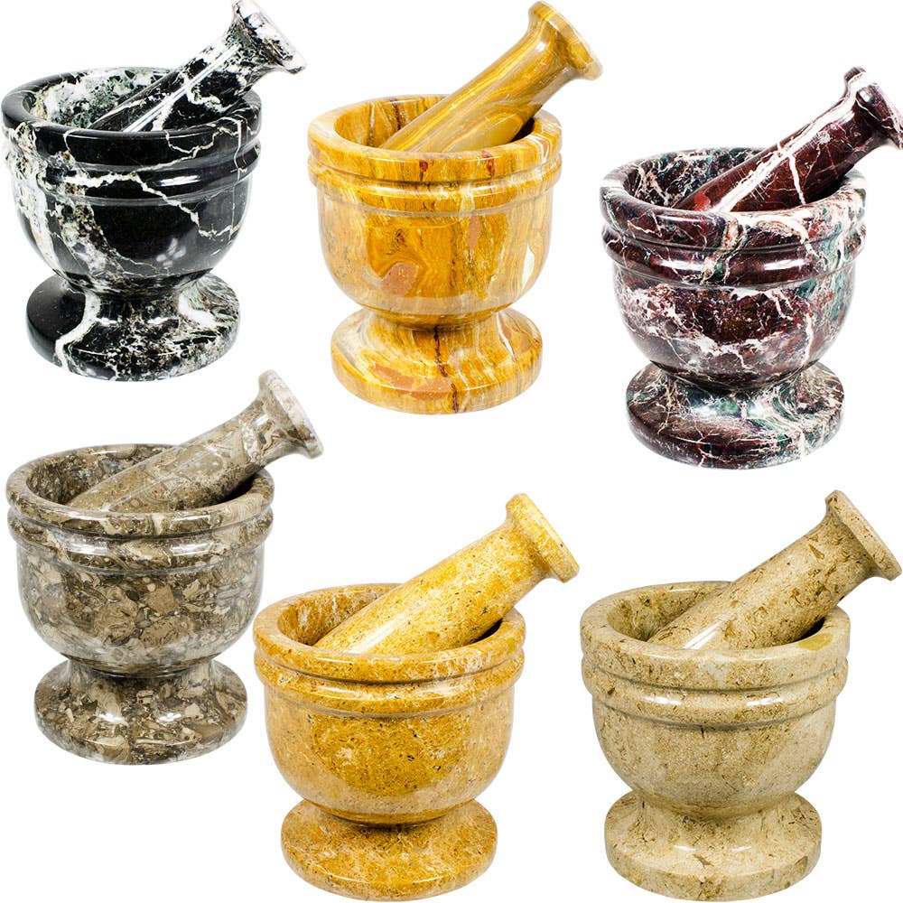 Marble Mortar & Pestel Assortment