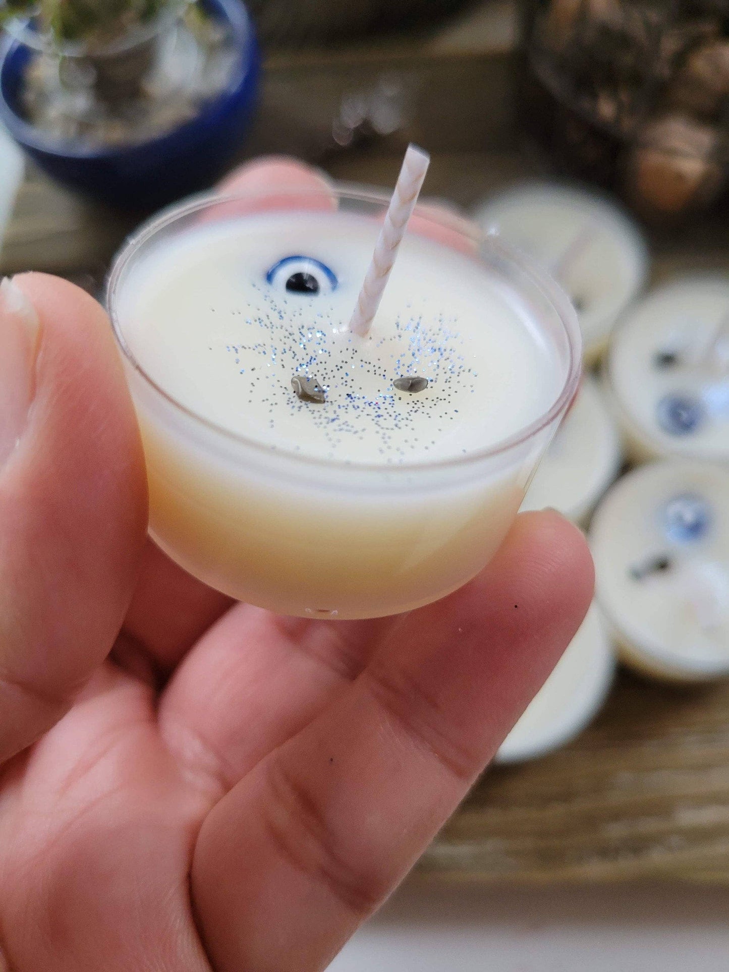 Evil Eye Protection Candle Crystal Candle Protection