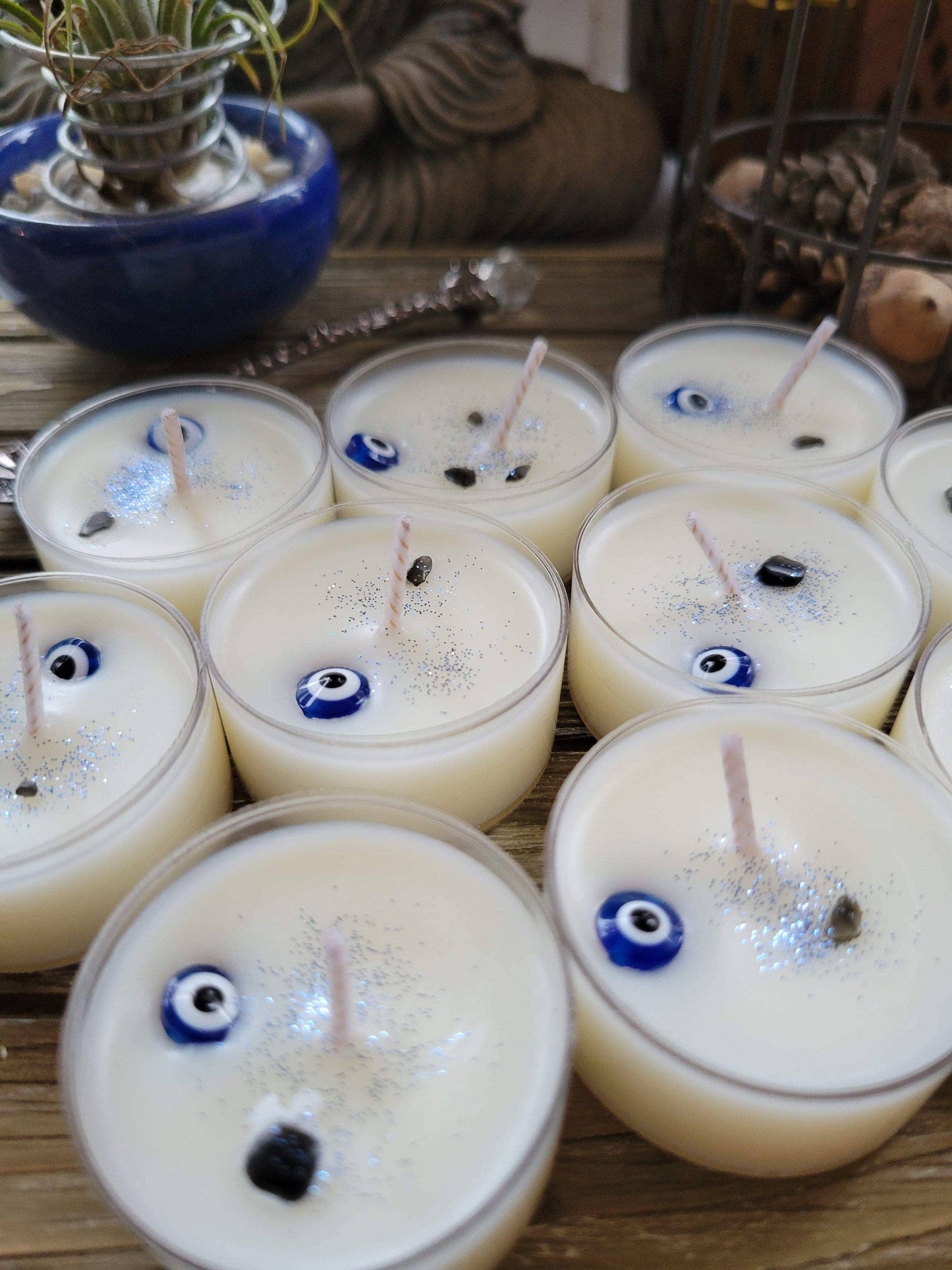 Evil Eye Protection Candle Crystal Candle Protection