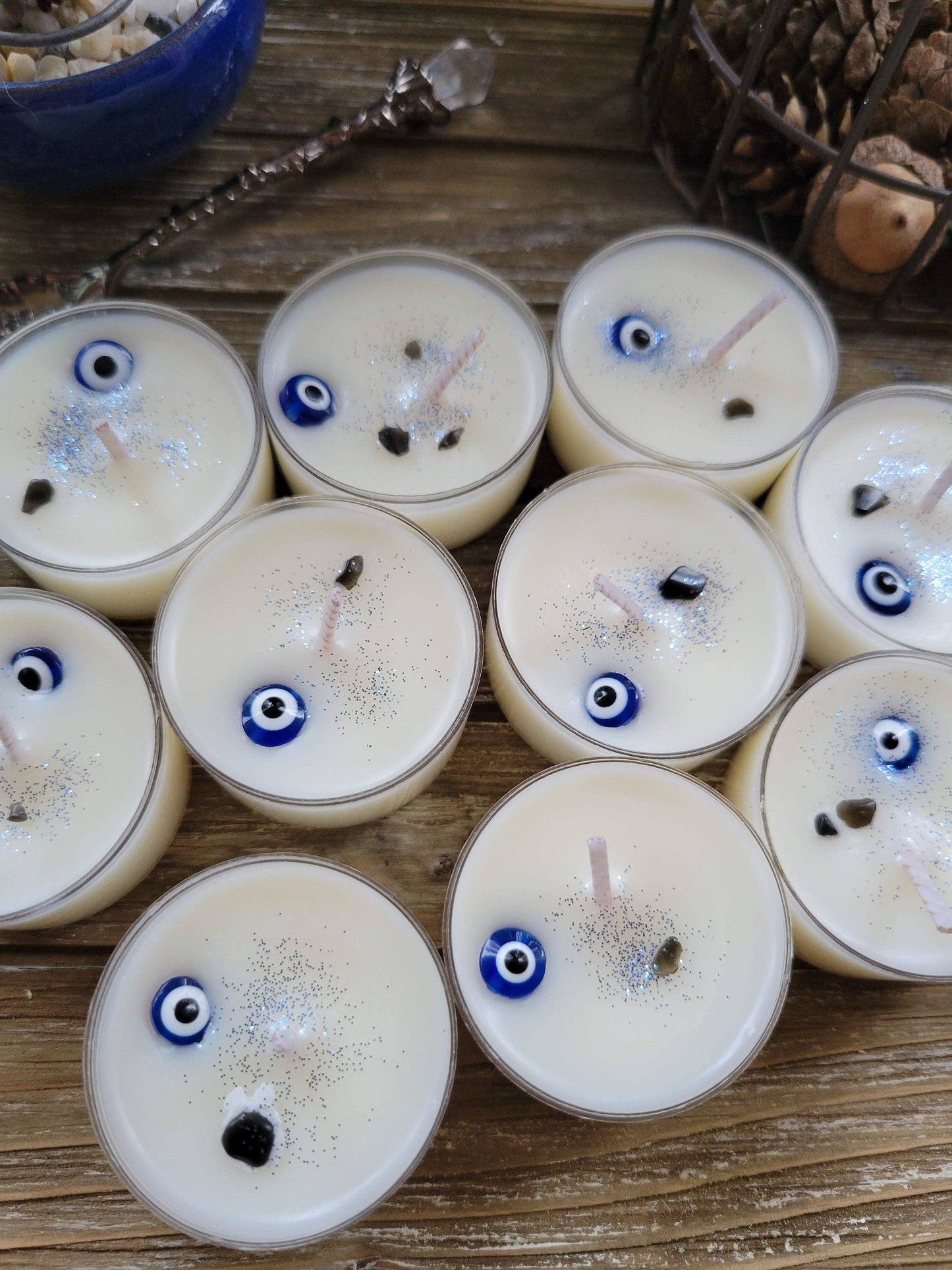 Evil Eye Protection Candle Crystal Candle Protection