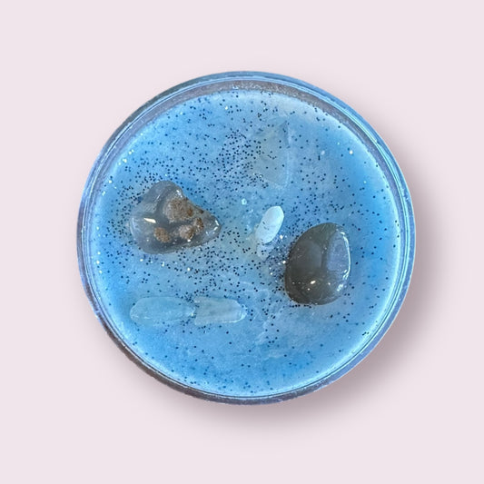 Sea Breeze: Soy Candles with Herbs and Crystals