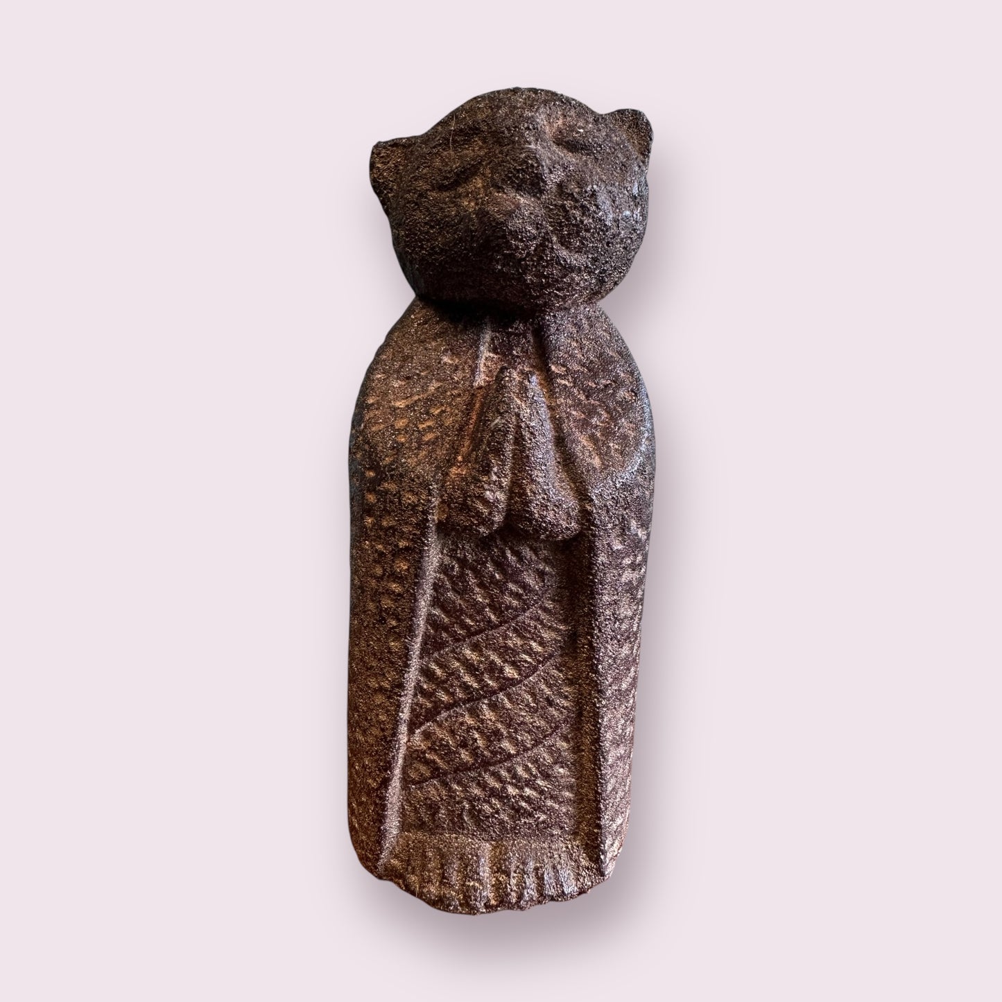 Volcanic Stone Statue - Jizo Cat