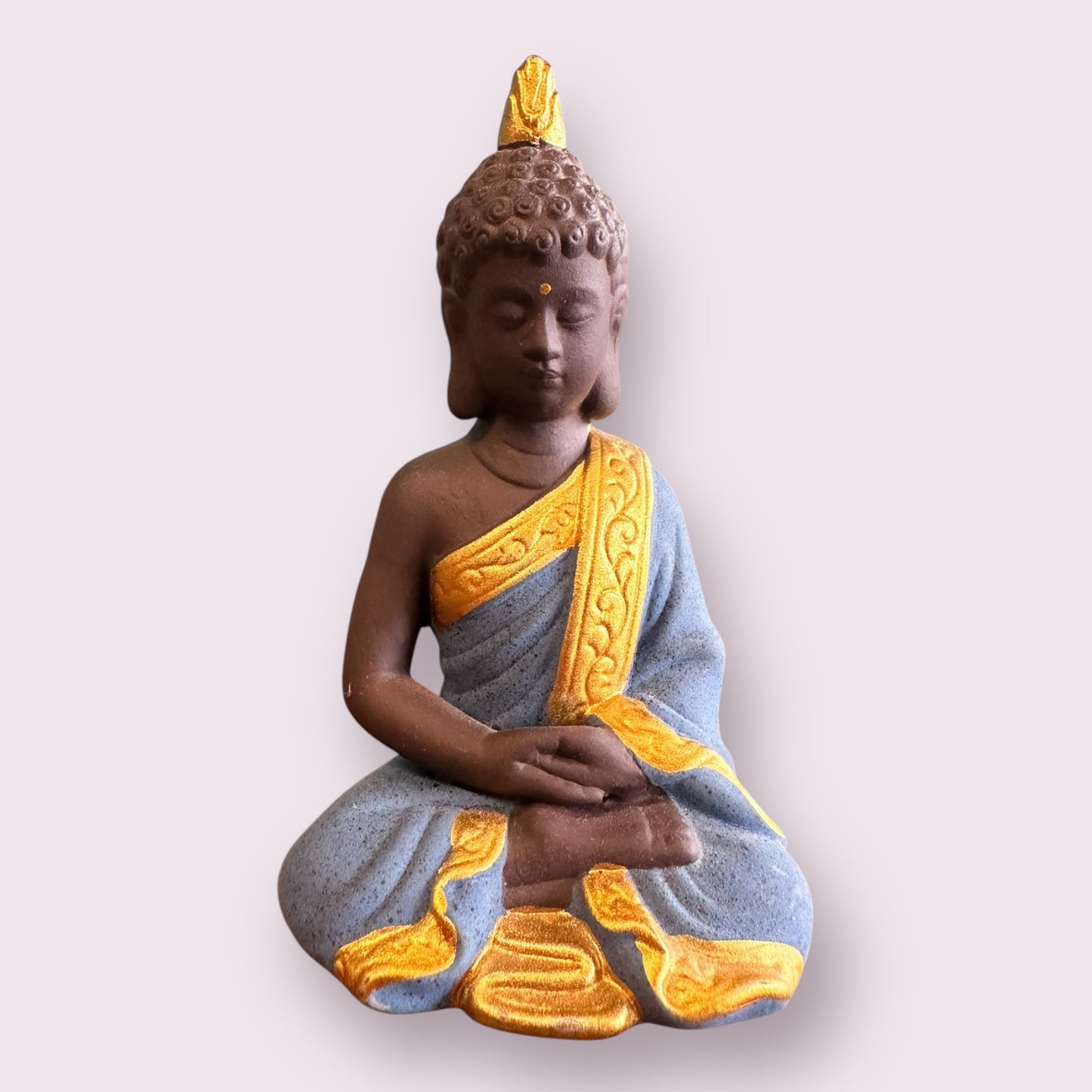 Ceramic Meditating Buddha - Blue