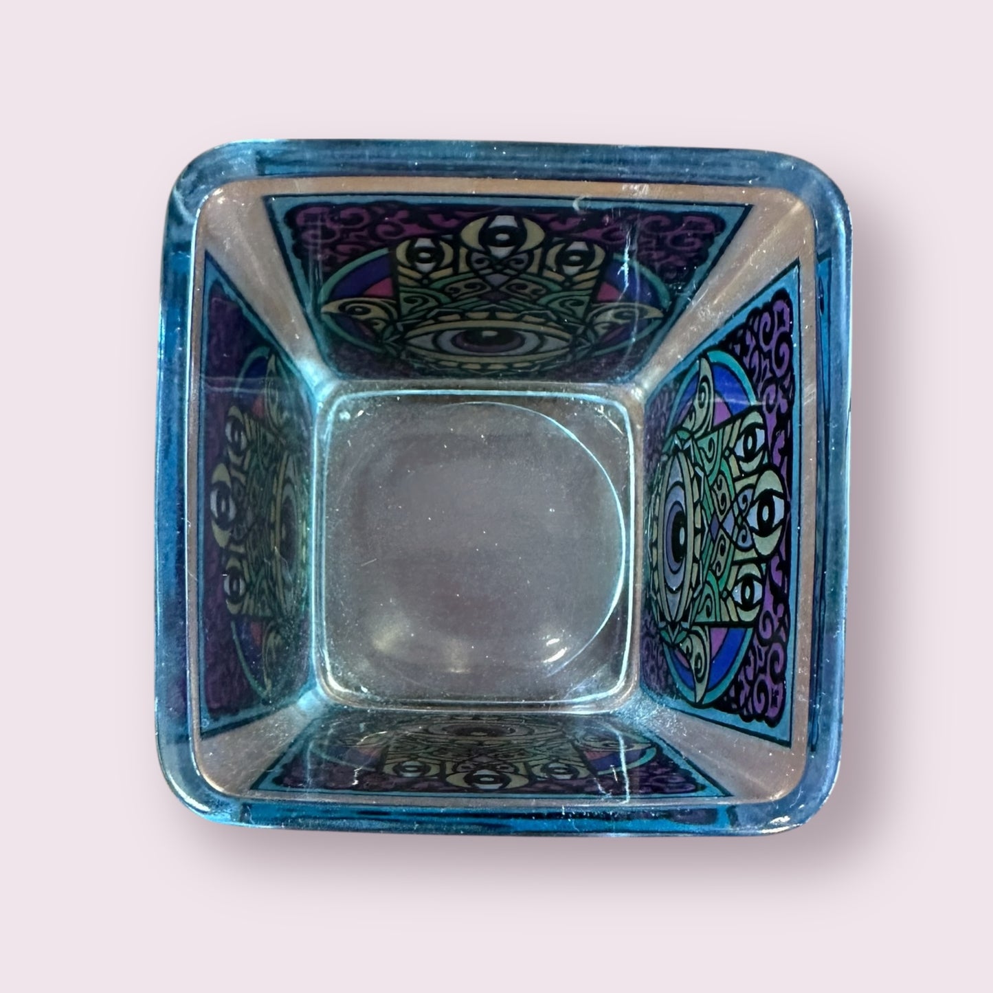 Fatima Hand Square Votive Holder