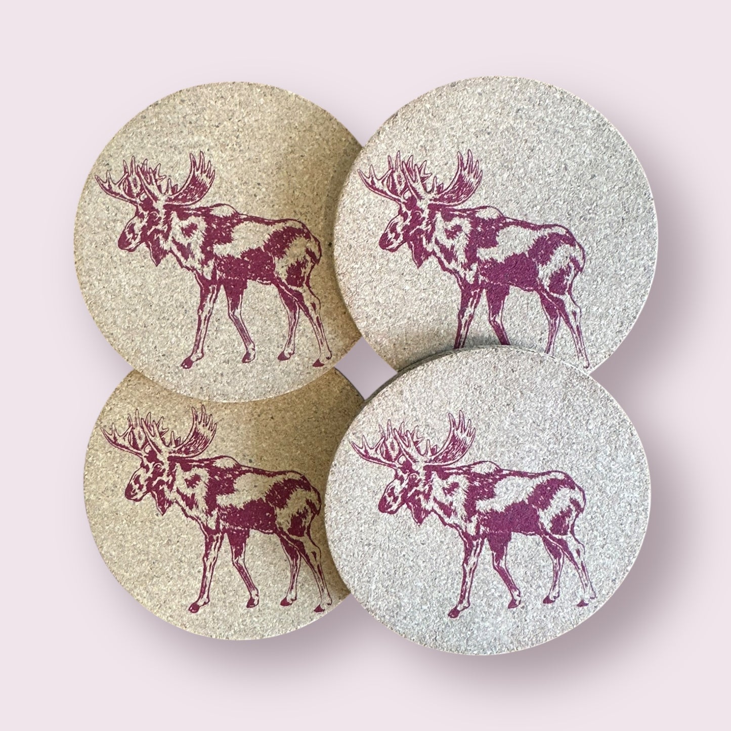 Moose Coasters Set of Four