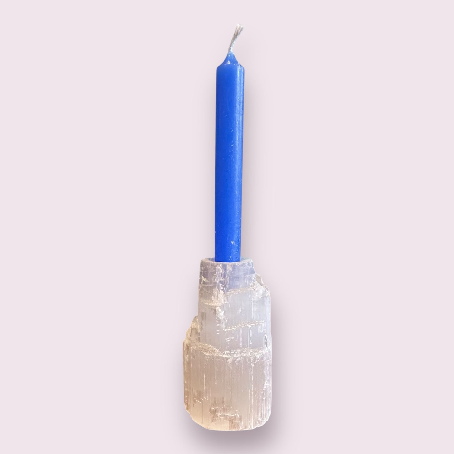 Selenite Candle Holder