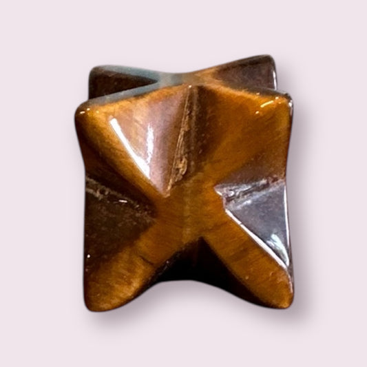Mini Tiger's Eye Merkaba