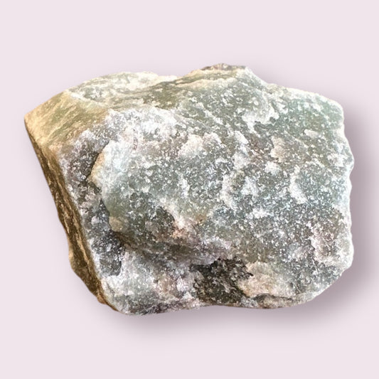 Green Quartz Rough 1/2 Flat