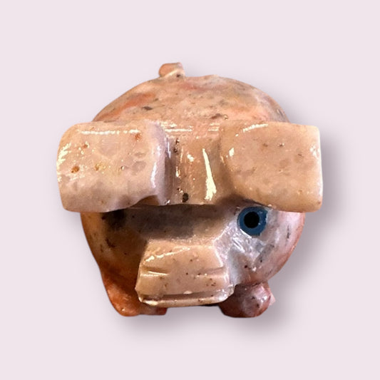 Lucky Pig Dolomite Spirit Animal 1.25-inch