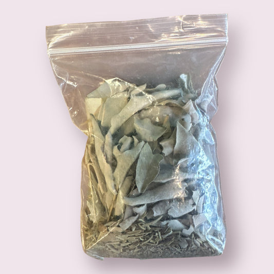 Eucalyptus White Sage and Rosemary Herbs Smudging