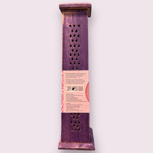 Purple Hand of Fatima Tower Incense Burner