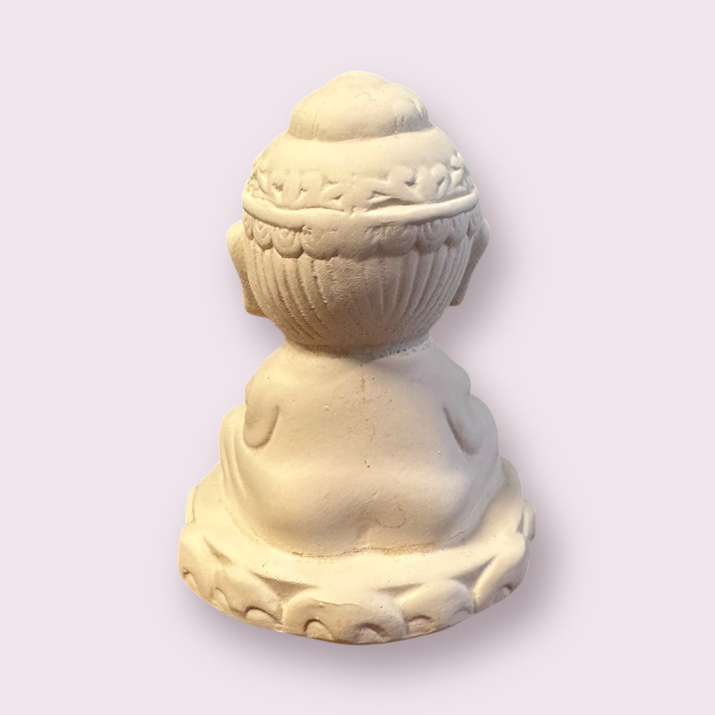 Gypsum Cement Statue Incense Holder - Chakra Buddha 3.5 Inch