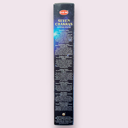 Hem Seven Chakras Incense Sticks