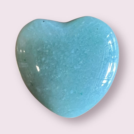 Green Aventurine Puff Heart 30mm