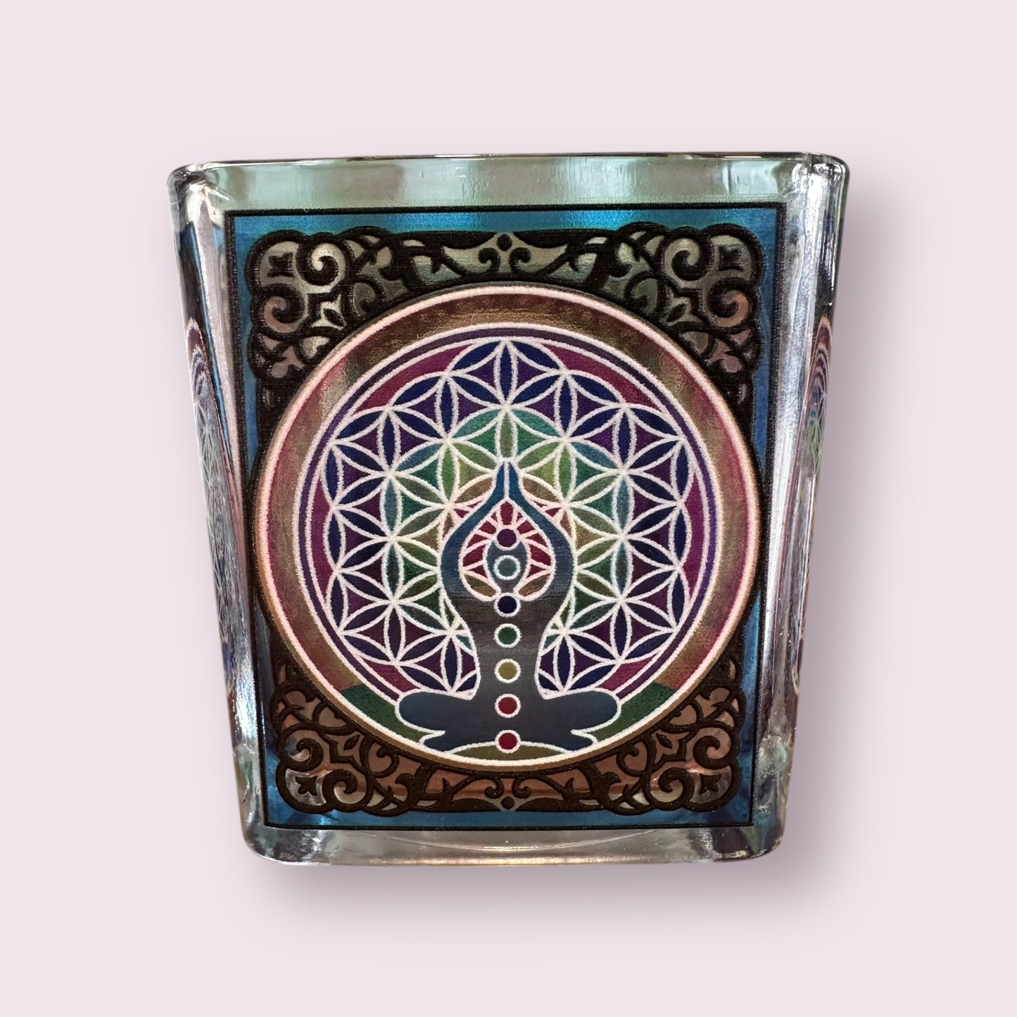 Chakra Square Votive Holder
