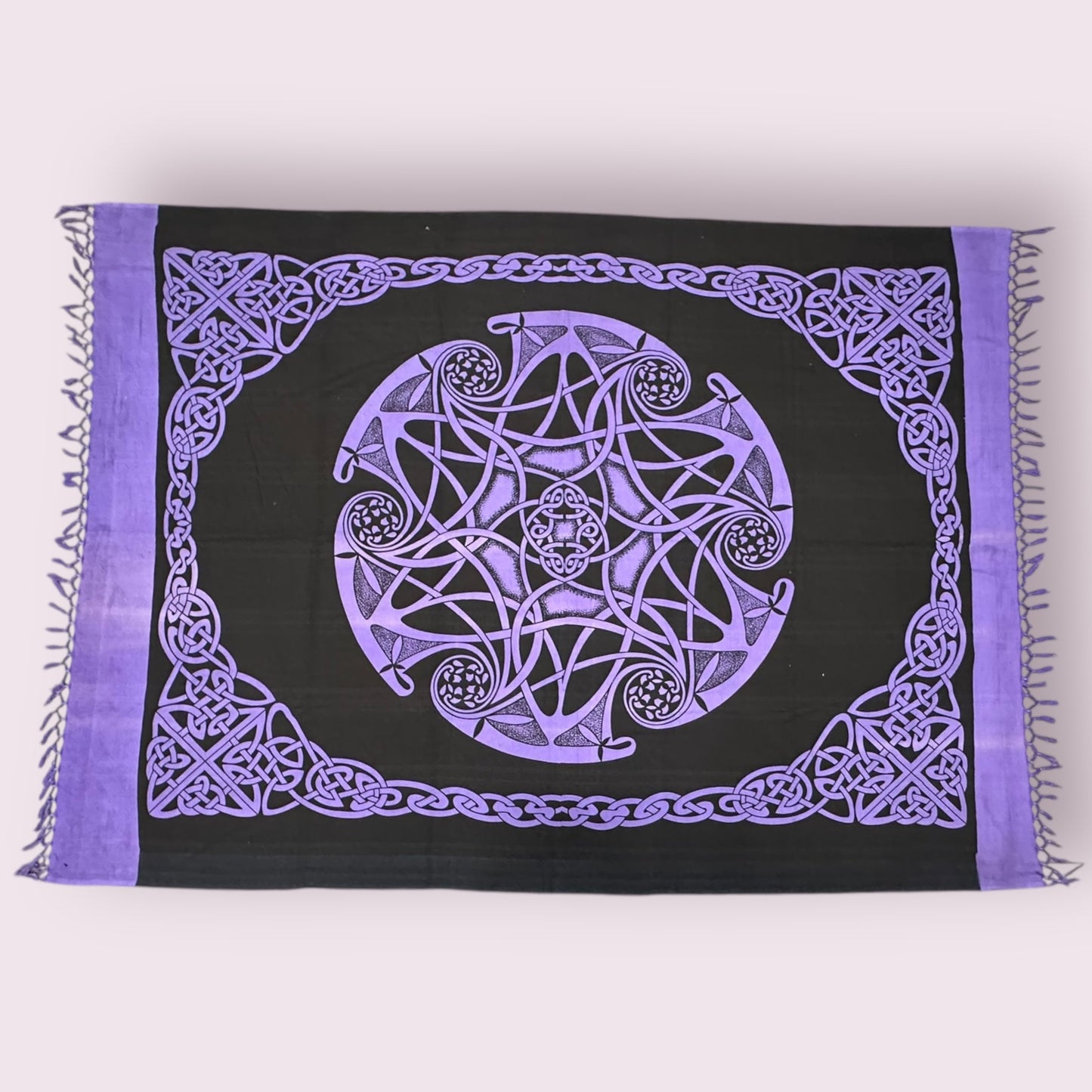 Celtic Mandala Tapestry Purple