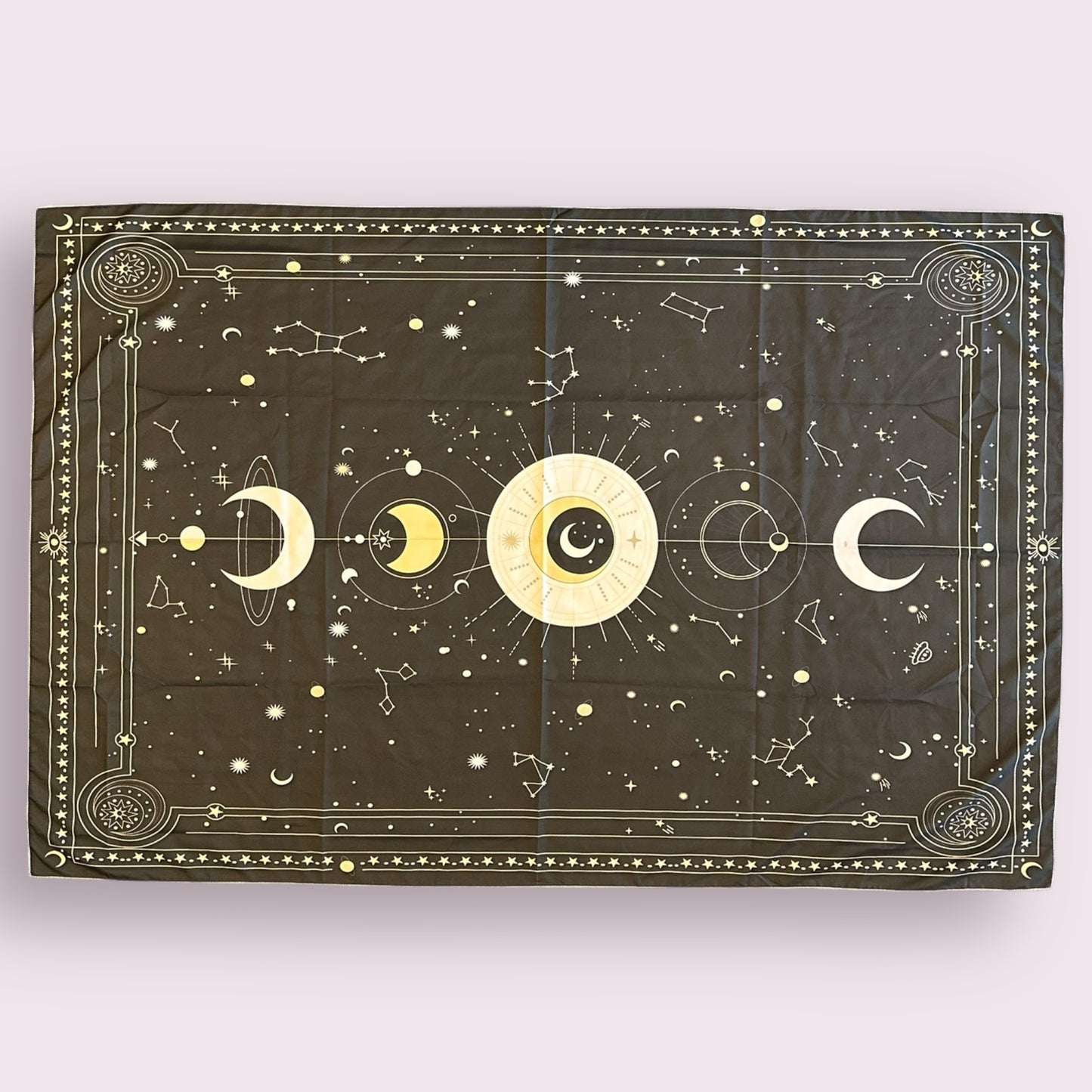 Moon Phases Polyester Tapestry