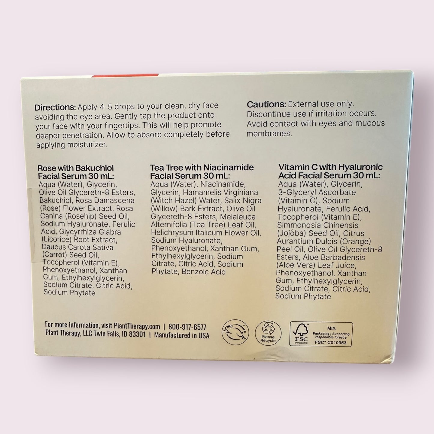 Facial Serum Trio Set