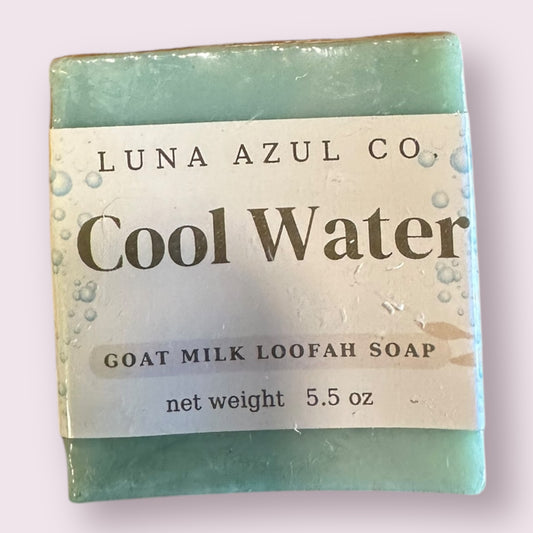 Cool Water Loofah Soap with Goat Milk - 5.5oz