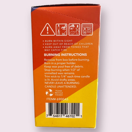 MINI CHIME CANDLES ASSORTED COLORS