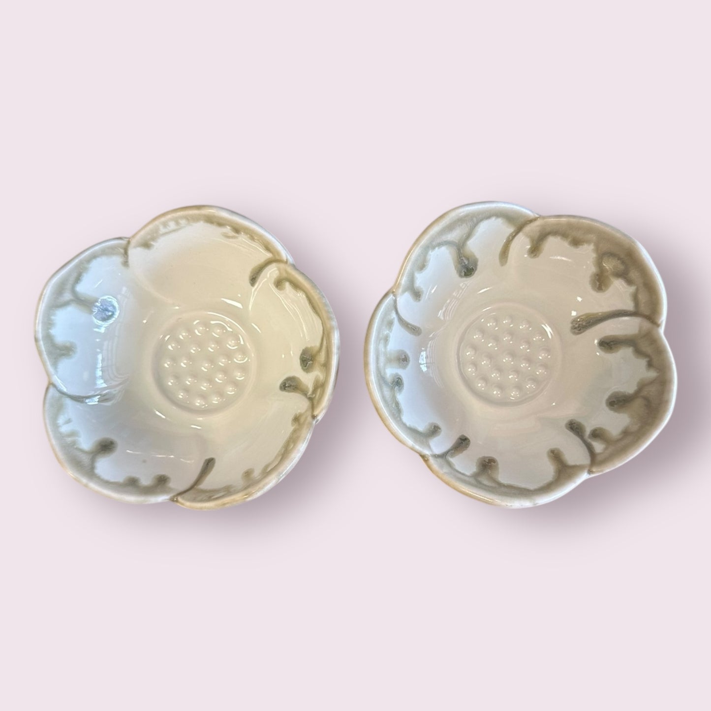 LOTUS CERAMIC TRINKET BOWL