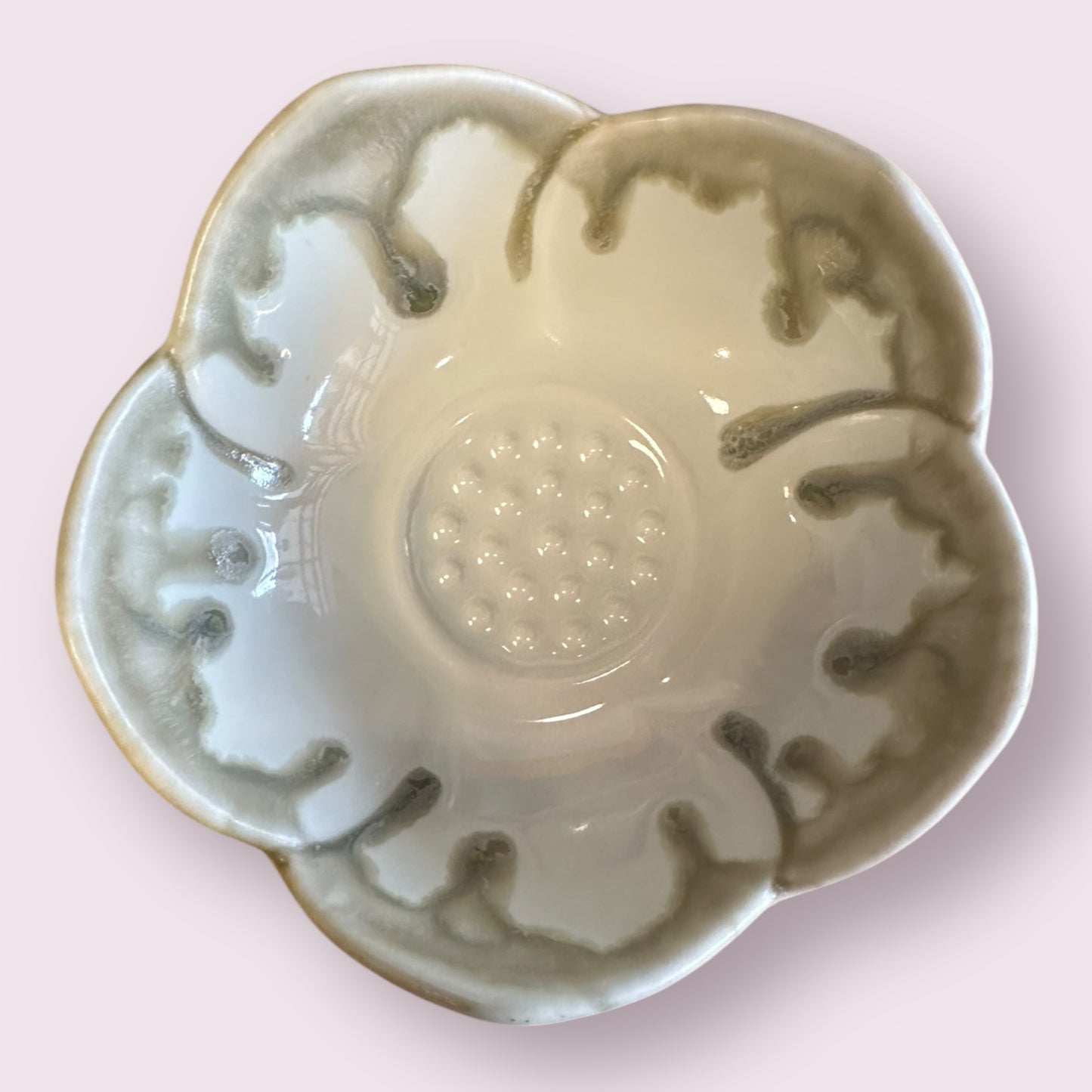 LOTUS CERAMIC TRINKET BOWL
