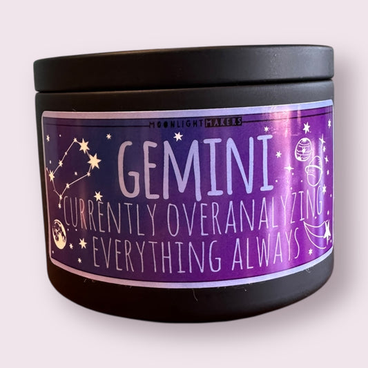 Gemini Zodiac Candle