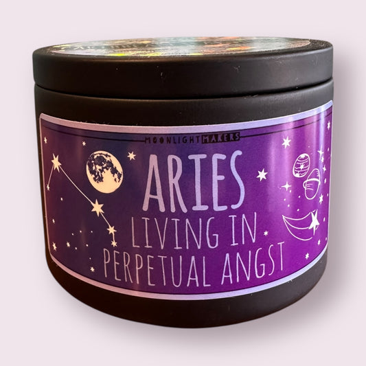 Aries Zodiac Candle