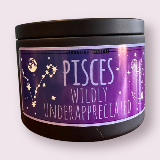 Pisces Zodiac Candle