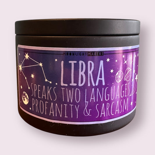 Libra Zodiac Candle