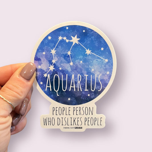 Aquarius - Die Cut Sticker