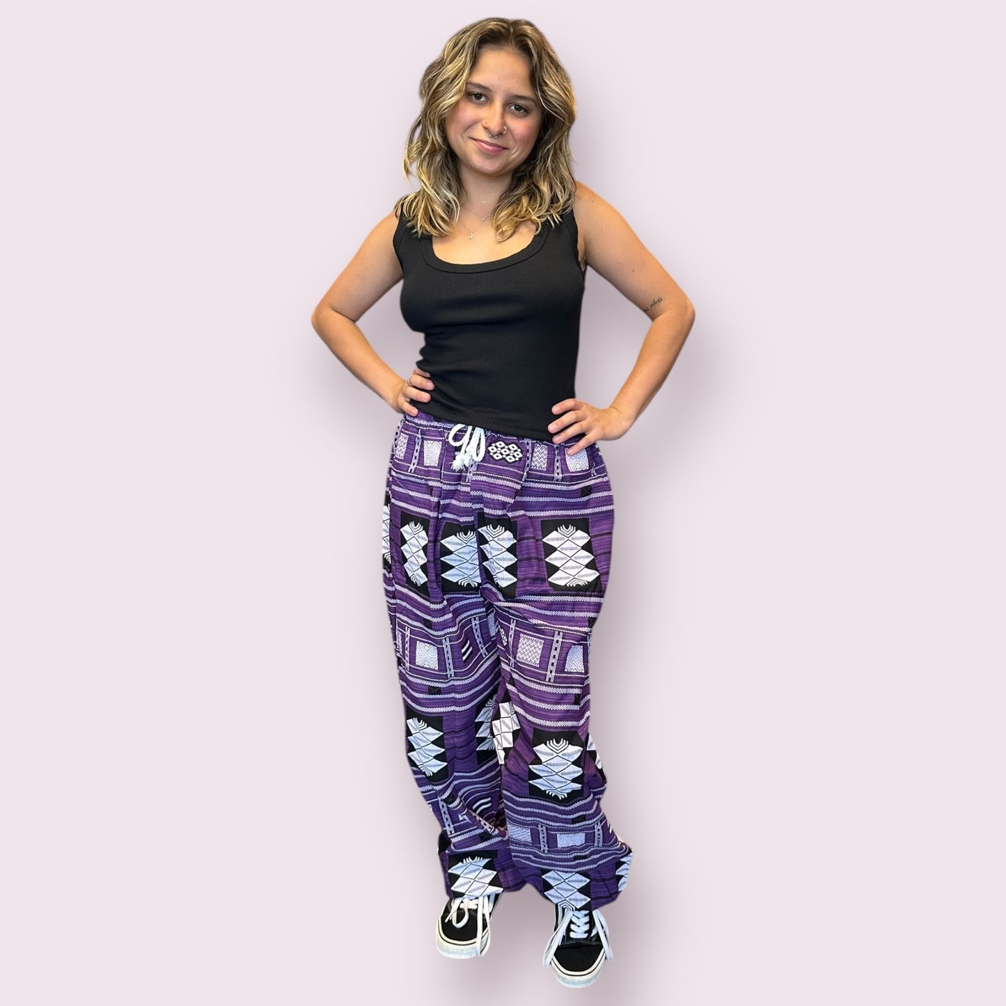 Cotton Ethnic Pattern Unisex Pants