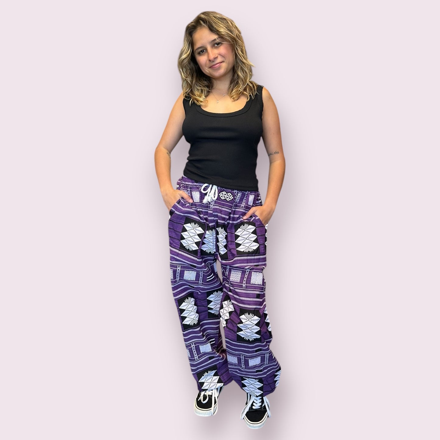 Cotton Ethnic Pattern Unisex Pants