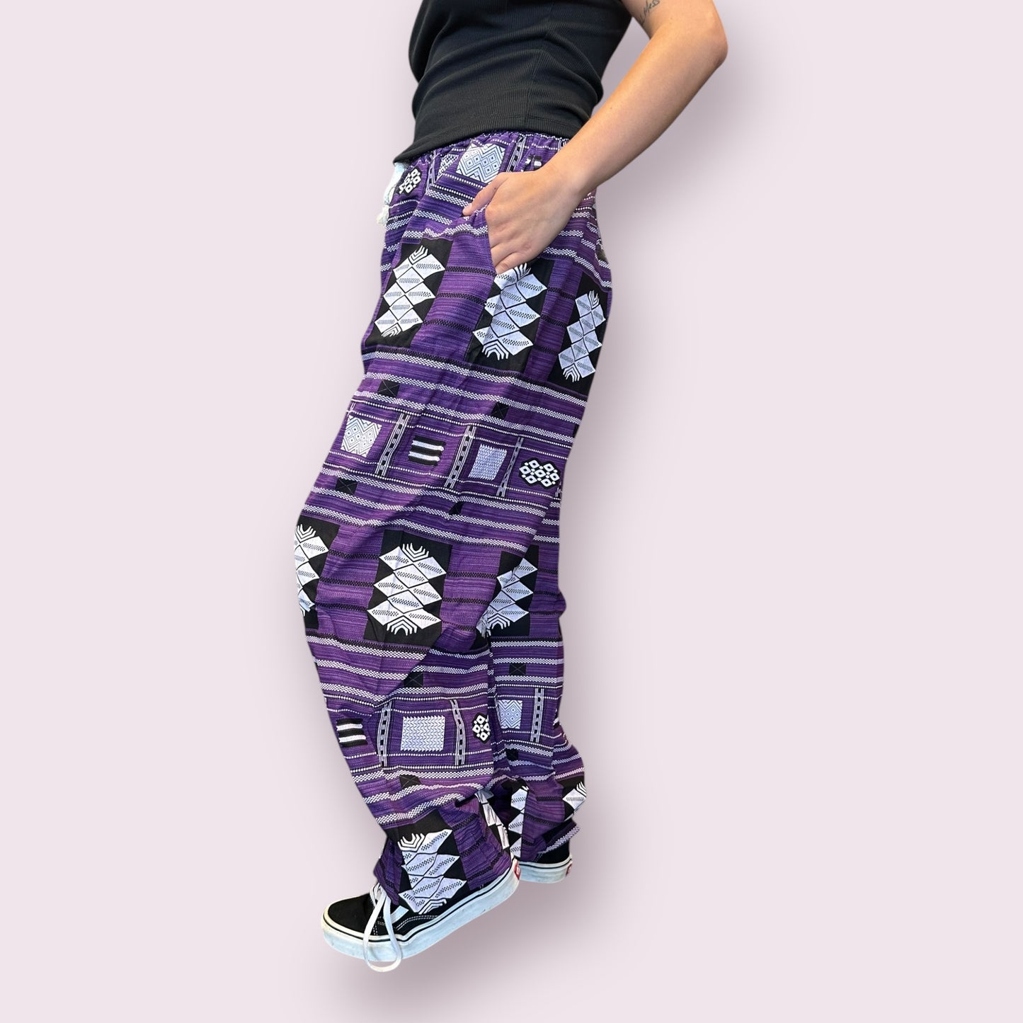 Cotton Ethnic Pattern Unisex Pants
