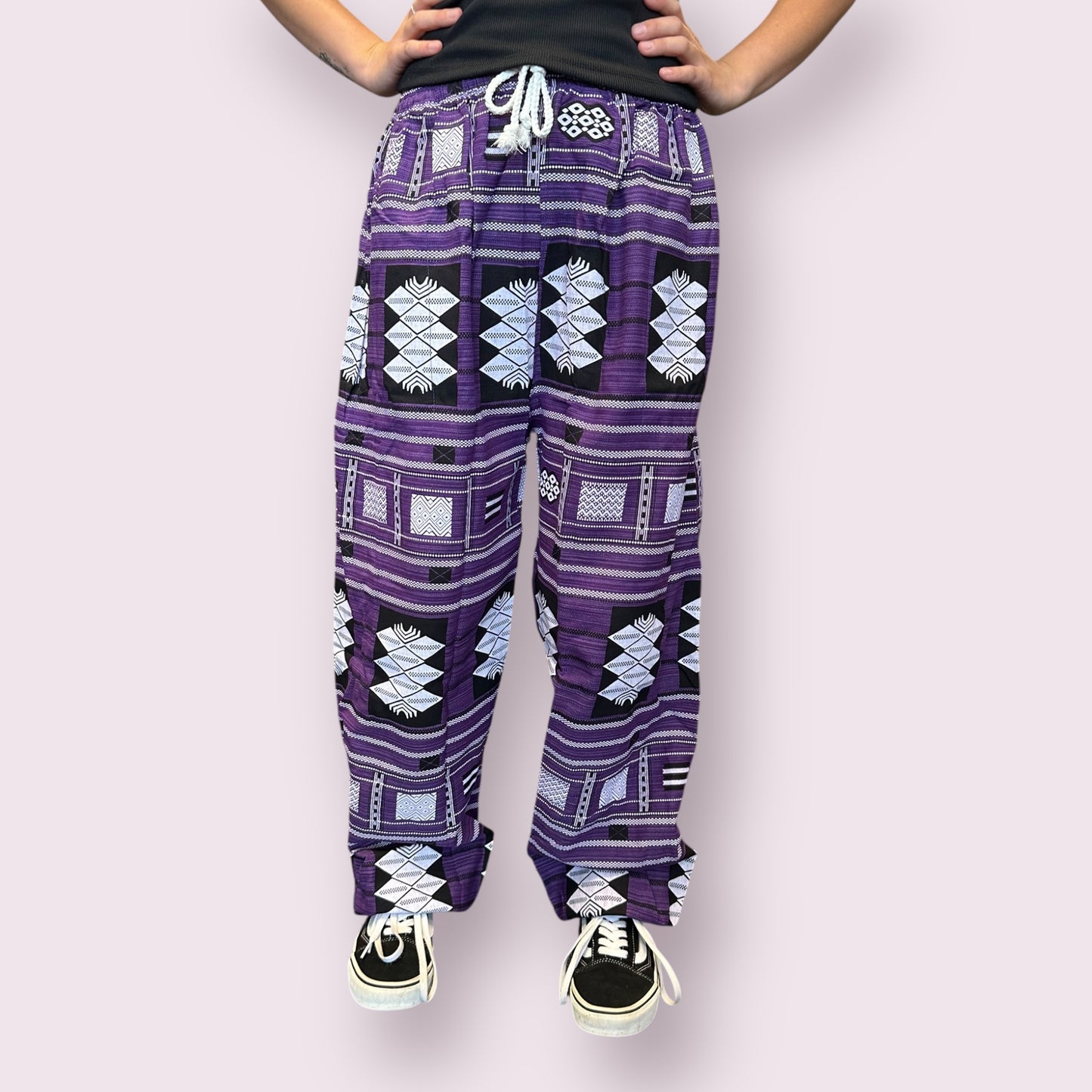 Cotton Ethnic Pattern Unisex Pants