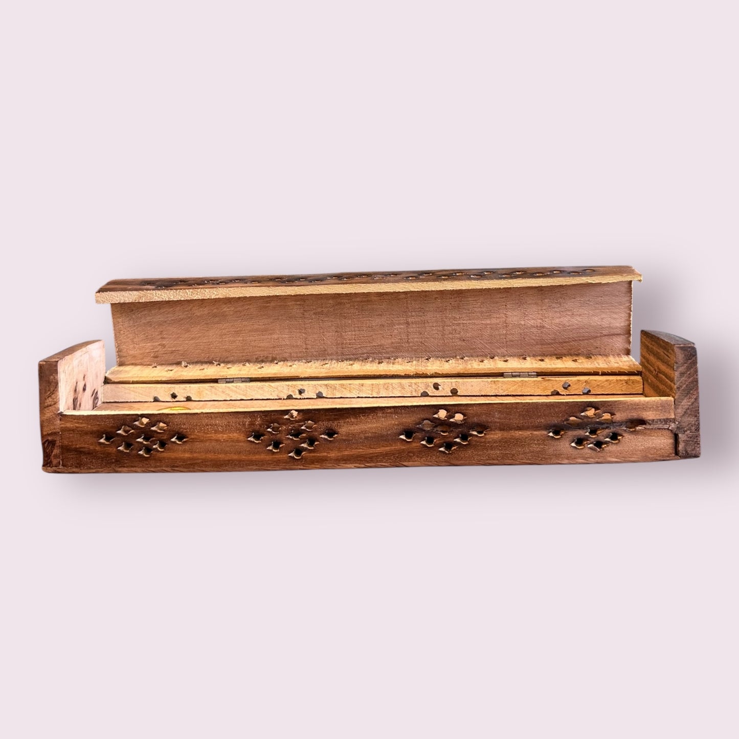 Wooden Incense Burner Box - Love Art