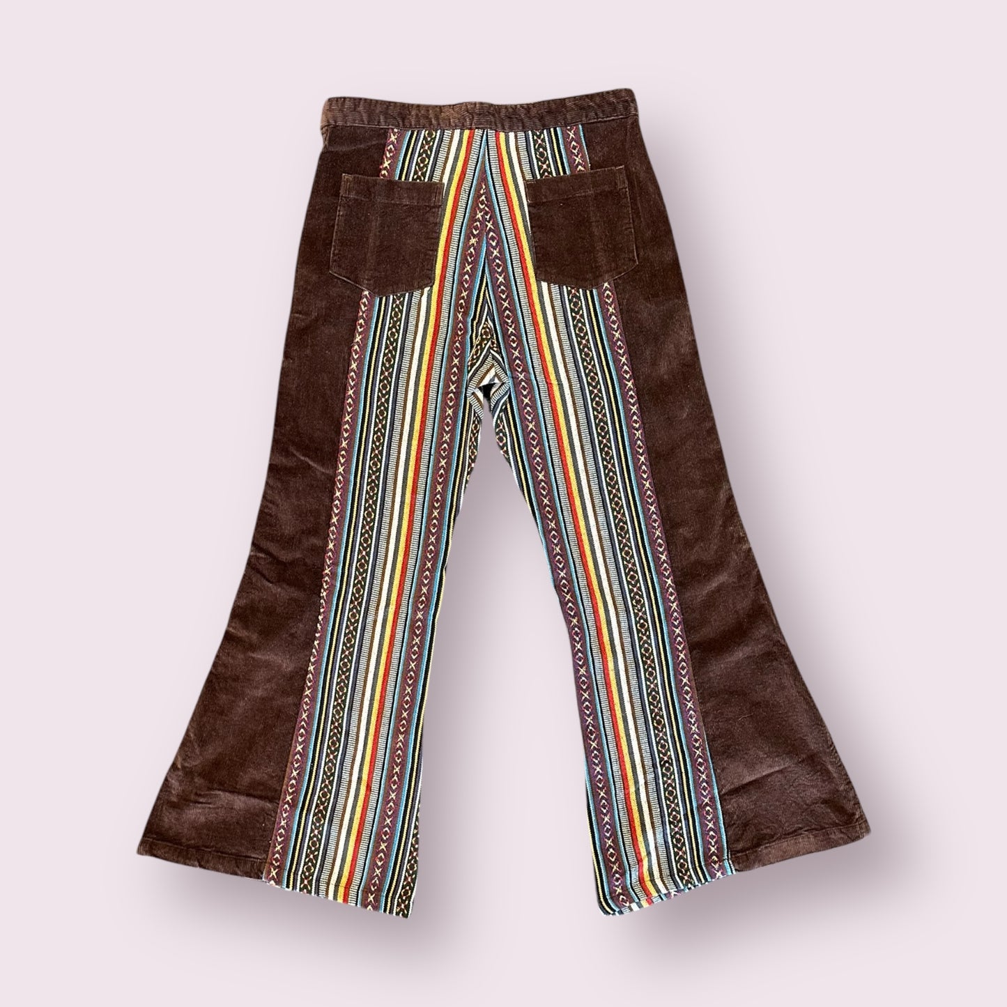 Corduroy and Gheri Bell Bottom Pants