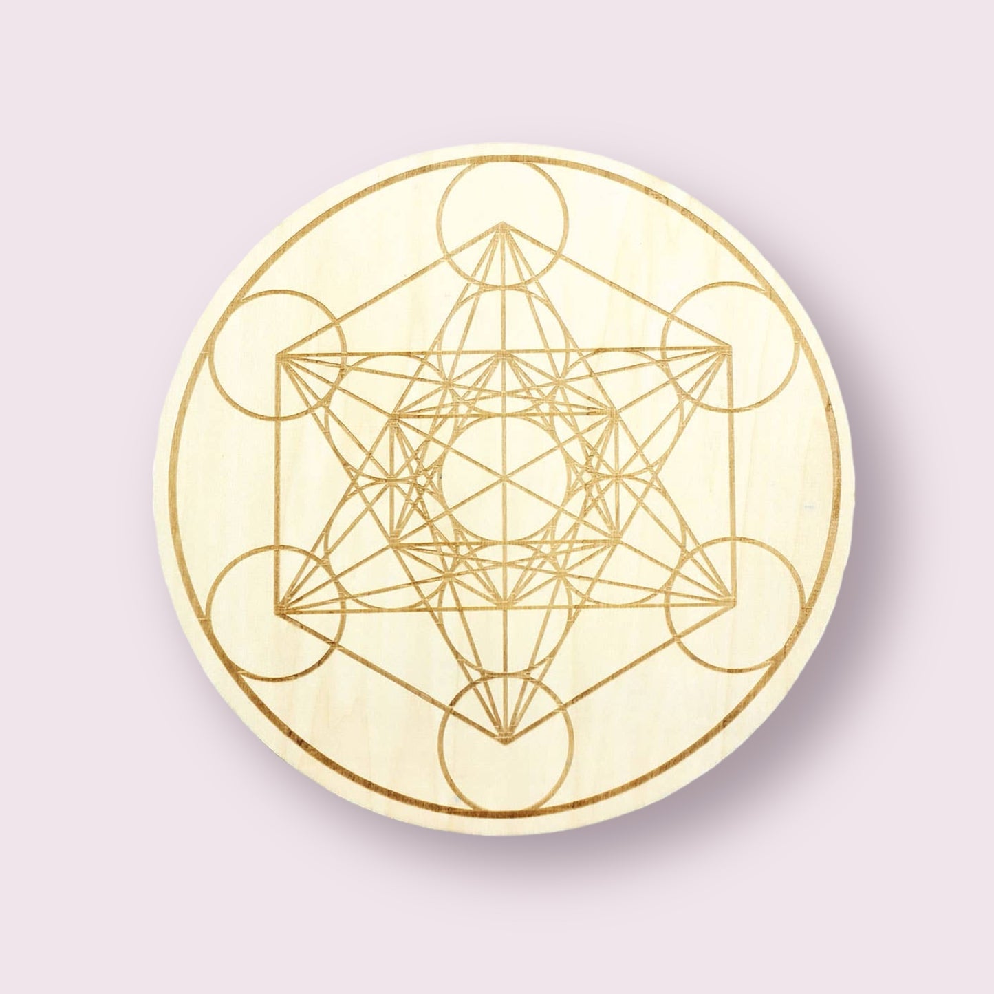Wood Crystal Grid - Metatron (Each)