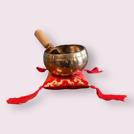 5'' Brocade Bowl Cushion - Red