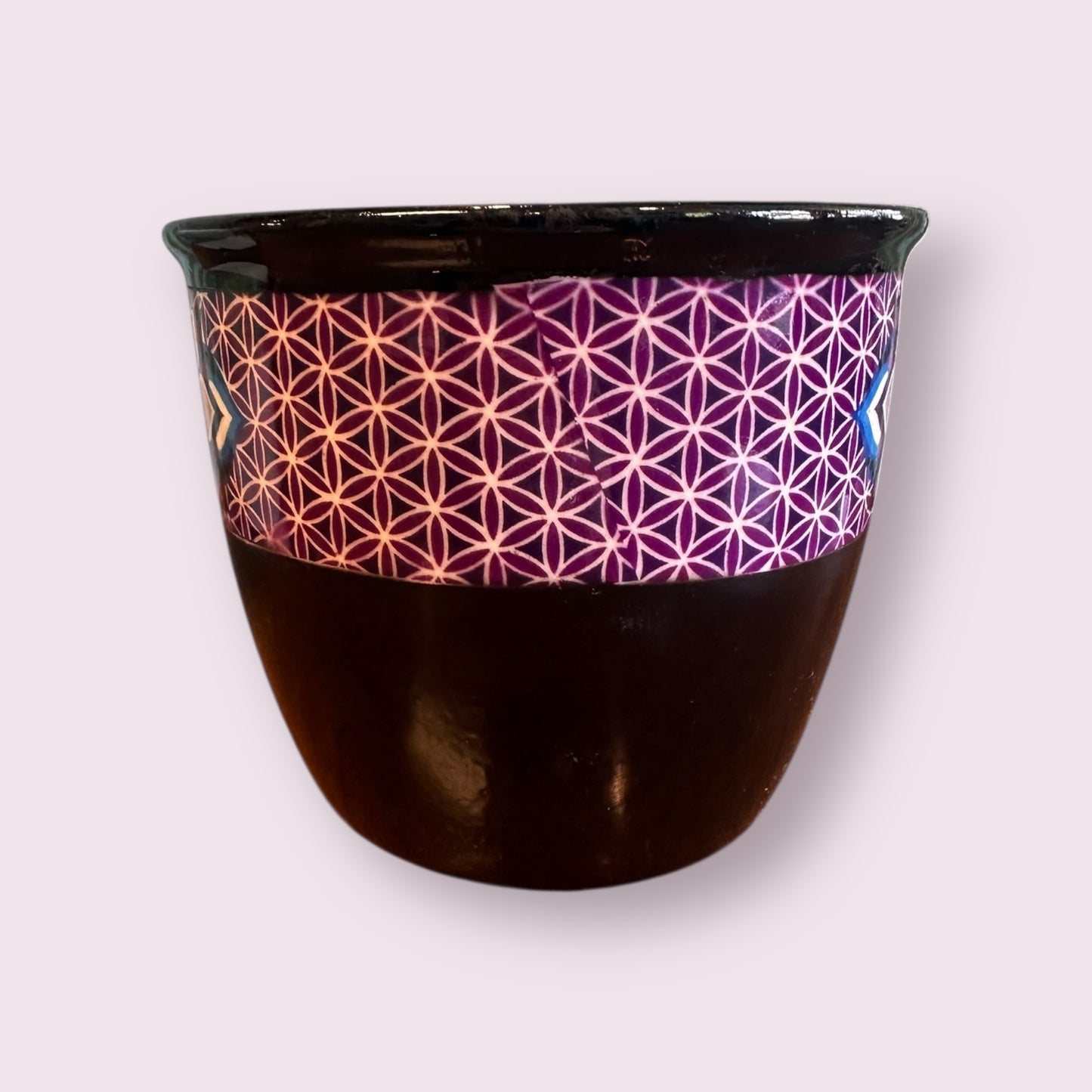 Flower of Life Ceramic Smudge Pot